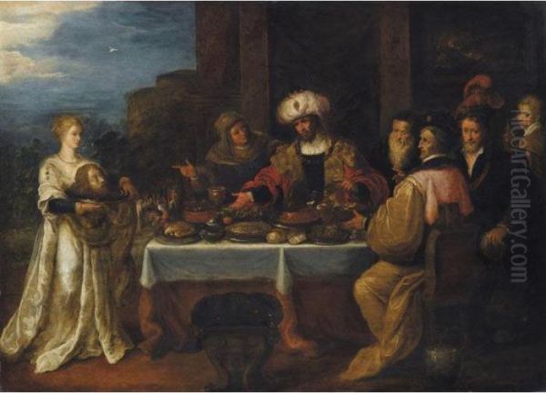 Salome Presenting The Head Of Saint John The Baptist To King Herod - view 1