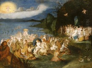 Neptunus Es Amphitrite Diadalmenete by Frans II Francken