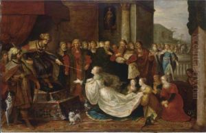 Esther Before Ahasuerus (esther V:2-34) by Frans II Francken
