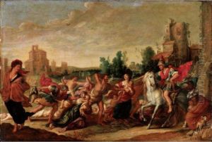 Landscape With The Massacre Of The Innocents by Frans II Francken