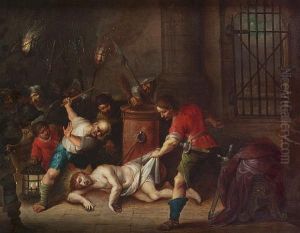 The Flagellation Of Christ by Frans II Francken