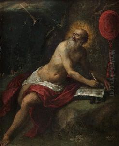 Saint Jerome by Frans II Francken