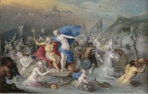 The Triumph Of Neptune And Amphitrite by Frans II Francken
