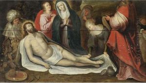 The Entombment by Frans II Francken
