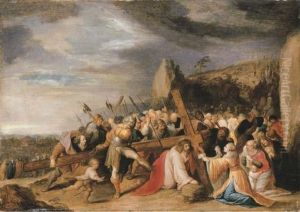 The Way To Calvary by Frans II Francken