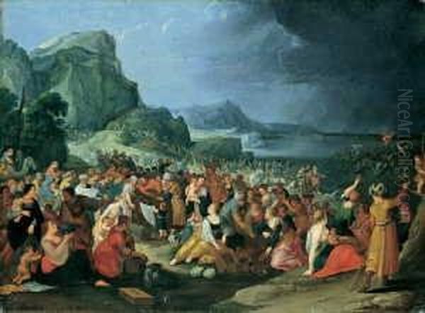 Nachfolge Die Israeliten Nach
Dem Durchzug Durch Das Rote Meer. Ol Auf Leinwand. H 57,5; B 77 Cm.
Farbtafel - view 1