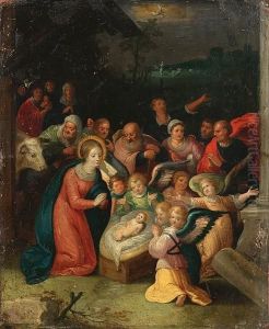 The Nativity by Frans II Francken