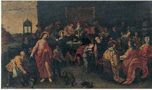 Les Noces De Cana by Frans II Francken