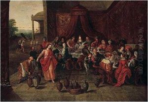 The Marriage At Cana by Frans II Francken