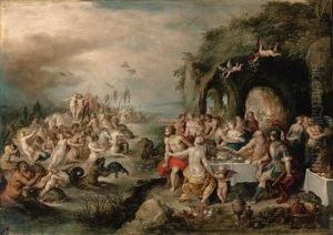 The Feast Of The Gods With The Triumph Of Neptune Andamphitrite
