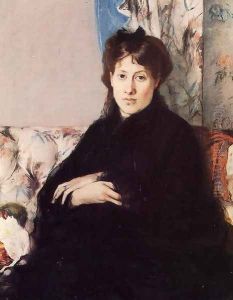 Portrait Of Madame Pontillon by Berthe Morisot