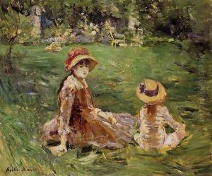 In The Garden At Maurecourt 1884 by Berthe Morisot