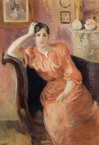 Portrait Of Jeanne Pontillon by Berthe Morisot