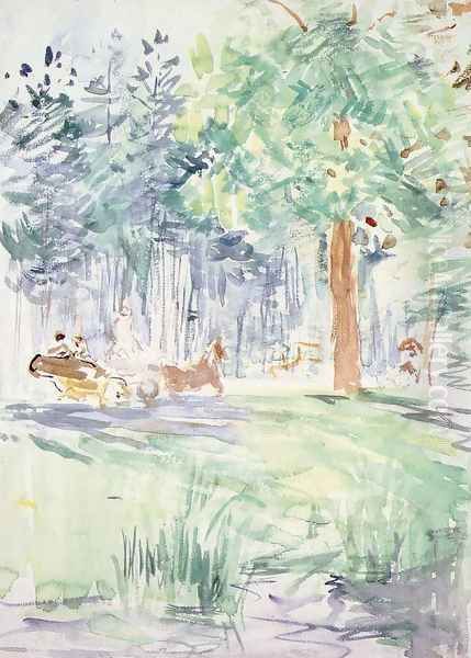 Carriage In The Bois De Boulogne - view 1
