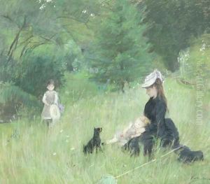 In a Park 1874 by Berthe Morisot