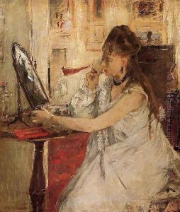 Young Woman Powdering Her Face by Berthe Morisot