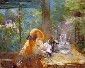 On The Veranda by Berthe Morisot