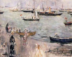 Harbor Scene Isle Wight by Berthe Morisot