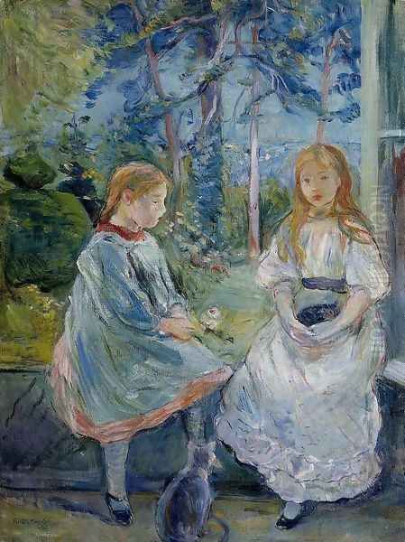 Little Girls At The Window (Jeanne And Edma Bodeau) - view 1