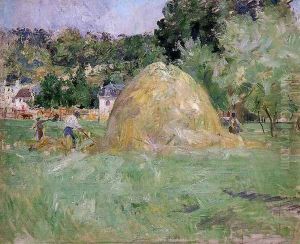 Haymakers At Bougival by Berthe Morisot