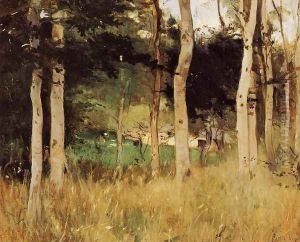 Thatched Cottage In Normandy by Berthe Morisot