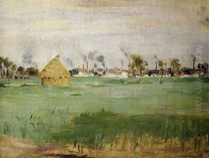 Landscape At Gennevilliers by Berthe Morisot