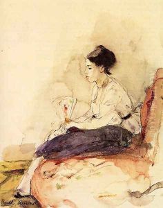On The Sofa by Berthe Morisot