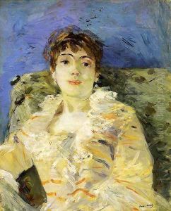 Young Woman On A Couch by Berthe Morisot