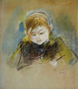 Julie Writing by Berthe Morisot
