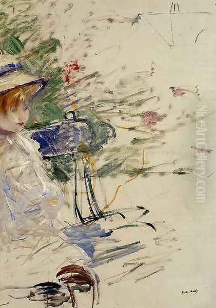 Little Girl In A Garden - view 1