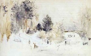 Snowy Landscape Aka Frost by Berthe Morisot