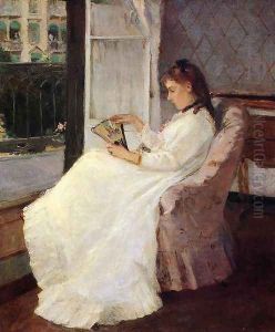 The Artist's Sister at a Window 1869 by Berthe Morisot
