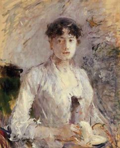 Young Woman In Mauve by Berthe Morisot