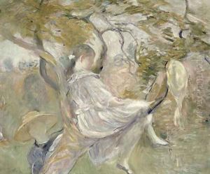 In the Apple Tree 1890 by Berthe Morisot