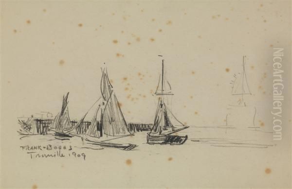 Voiliers A Trouville by Frank Myers Boggs