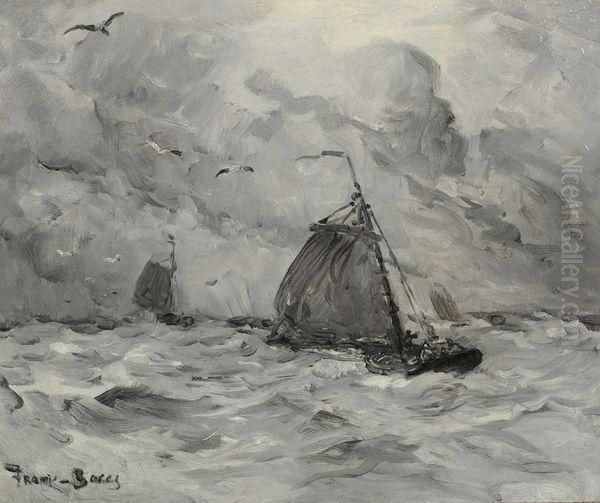 Barques De Peche Voiles Deployees - view 1