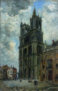 Cathedrale De Mantes by Frank Myers Boggs