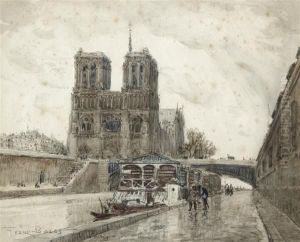 Vue Animee De Notre - Dame De Paris by Frank Myers Boggs