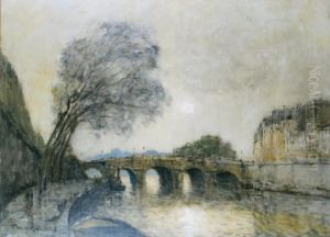 Paris, Le Pont Neuf Et L'ile De La Cite by Frank Myers Boggs