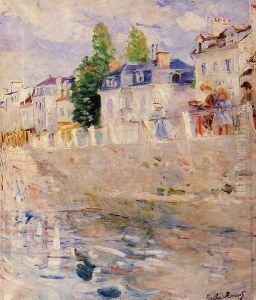 The Quay at Bougival 1883 by Berthe Morisot