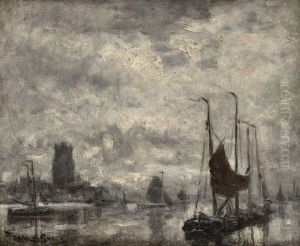 Bateau Dans Un Port by Frank Myers Boggs