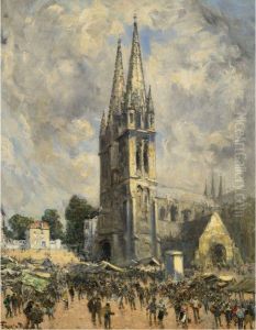 Eglise En Normandie by Frank Myers Boggs