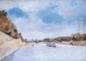 Paris, La Seine A La Concorde by Frank Myers Boggs