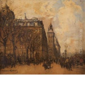 Le Quai Aux Fleurs, Paris by Frank Myers Boggs