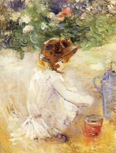 Playing In The Sand by Berthe Morisot