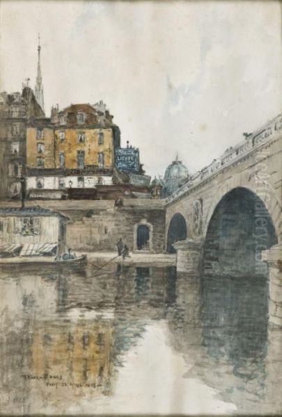 Le Pont Saint-michel Et L'ile De La Cite, Paris - view 1