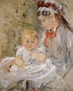 Julie with her Nurse 1880 by Berthe Morisot