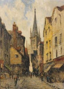 Rue De L'epicerie, Rouen by Frank Myers Boggs