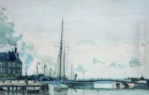 Voiliers A Trouville by Frank Myers Boggs