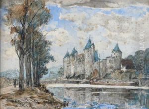 Le Chateau De Josselin Aquarelle